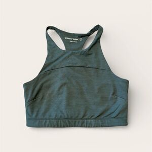 Outdoor Voices Women's High-Neck Sports Bra - Green S
